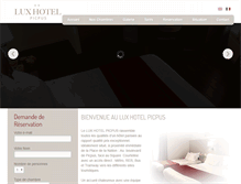 Tablet Screenshot of lux-hotel-picpus.com